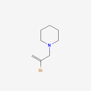 molecular formula C8H14BrN B1266486 Piperidine, 1-(2-bromoallyl)- CAS No. 37828-88-9