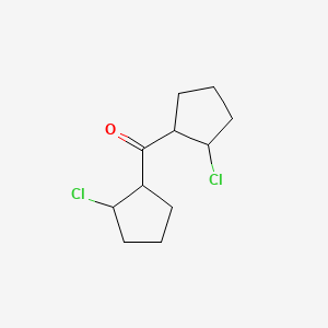 molecular formula C11H16Cl2O B12664864 Bis(2-chlorocyclopentyl) ketone CAS No. 71501-41-2