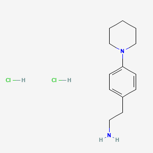 molecular formula C13H22Cl2N2 B1266488 苯乙胺，4-哌啶基-，二盐酸盐 CAS No. 38589-10-5