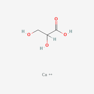 molecular formula C3H6CaO4+2 B12664881 Einecs 265-849-3 CAS No. 65644-56-6