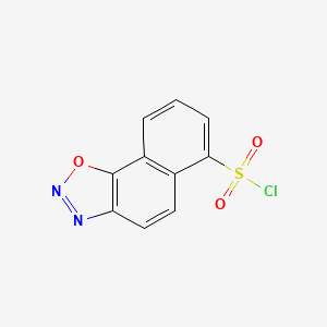 molecular formula C10H5ClN2O3S B12664887 Naphth(2,1-d)(1,2,3)oxadiazole-6-sulphonyl chloride CAS No. 97552-60-8