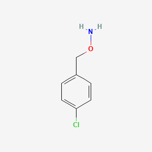 molecular formula C7H8ClNO B1266489 O-[(4-氯苯基)甲基]羟胺 CAS No. 5555-51-1