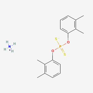 molecular formula C16H22NO2PS2 B12664926 Ammonium O,O-bis(dimethylphenyl) dithiophosphate CAS No. 85081-54-5