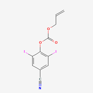 molecular formula C11H7I2NO3 B12664941 Iodobonil CAS No. 25671-45-8