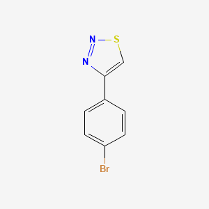 molecular formula C8H5BrN2S B1266495 4-(4-Bromophenyl)-1,2,3-thiadiazole CAS No. 40753-13-7