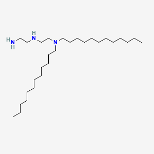 molecular formula C28H61N3 B12664958 N'-(2-Aminoethyl)-N,N-didodecylethylenediamine CAS No. 93803-01-1