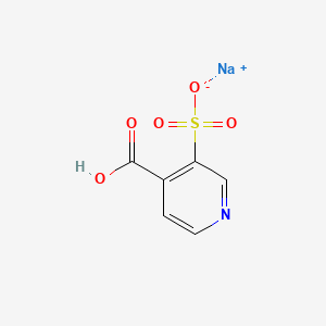 molecular formula C6H4NNaO5S B12664960 Sodium hydrogen 3-sulphonatoisonicotinate CAS No. 51591-64-1
