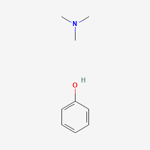 molecular formula C6H6O.C3H9N<br>C9H15NO B12664967 Einecs 265-965-4 CAS No. 65886-46-6
