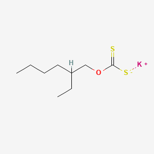 molecular formula C9H17KOS2 B12664991 Potassium O-(2-ethylhexyl) dithiocarbonate CAS No. 2824-31-9