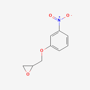 molecular formula C9H9NO4 B1266500 2-[(3-Nitrophenoxy)methyl]oxirane CAS No. 5332-66-1