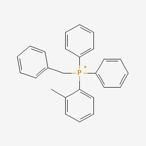 molecular formula C26H24P+ B12665024 Benzyl(2-methylphenyl)diphenylphosphorane CAS No. 14479-51-7