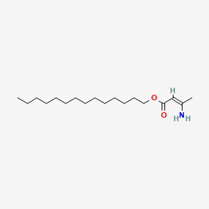 molecular formula C18H35NO2 B12665040 Tetradecyl 3-amino-2-butenoate CAS No. 85392-45-6