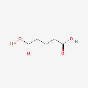 molecular formula C5H7LiO4 B12665064 Lithium hydrogen glutarate CAS No. 94333-47-8
