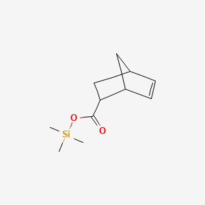 molecular formula C11H18O2Si B12665065 Bicyclo[2.2.1]hept-5-ene-2-carboxylic acid, trimethylsilyl ester CAS No. 56151-01-0