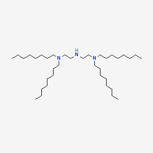 molecular formula C36H77N3 B12665076 N'-(2-(Dioctylamino)ethyl)-N,N-dioctylethylenediamine CAS No. 93839-44-2