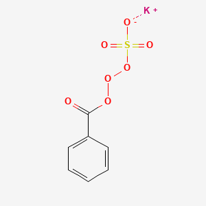 molecular formula C7H5KO7S B12665082 Potassium benzoylperoxymonosulphate CAS No. 3586-17-2