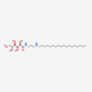 molecular formula C27H56N2O6 B12665089 N-(3-(Octadecylamino)propyl)-D-gluconamide CAS No. 93980-89-3
