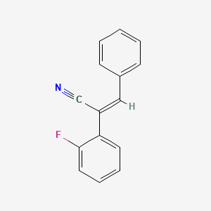 molecular formula C15H10FN B12665103 2-(2-Fluorophenyl)-3-phenylacrylonitrile CAS No. 7497-36-1