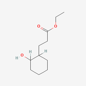 molecular formula C11H20O3 B12665110 Ethyl 2-hydroxycyclohexanepropionate CAS No. 94088-21-8