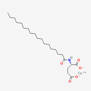 molecular formula C23H41CaNO5 B12665113 calcium;(2S)-2-(octadecanoylamino)pentanedioate CAS No. 61745-54-8