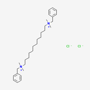 molecular formula C30H50Cl2N2 B12665121 Dodecan-1,12-diylbis(benzyldimethylammonium) dichloride CAS No. 94231-25-1