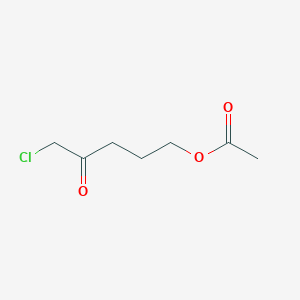 molecular formula C7H11ClO3 B12665136 2-Pentanone, 5-(acetyloxy)-1-chloro- CAS No. 13045-16-4