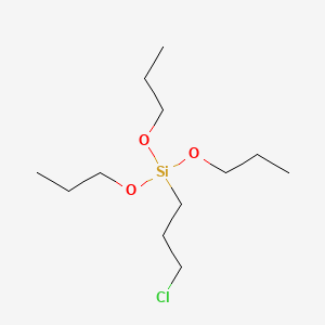 molecular formula C12H27ClO3Si B12665162 (3-Chloropropyl)tripropoxysilane CAS No. 61214-12-8