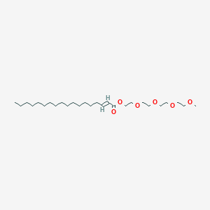 molecular formula C27H52O6 B12665167 Octadecenoic acid, 3,6,9,12-tetraoxatridec-1-yl ester CAS No. 109766-29-2