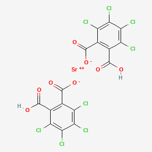 molecular formula C16H2Cl8O8Sr B12665183 strontium;2-carboxy-3,4,5,6-tetrachlorobenzoate CAS No. 94275-91-9