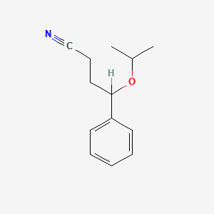 molecular formula C13H17NO B1266520 gamma-(1-Methylethoxy)benzenebutyronitrile CAS No. 70289-00-8