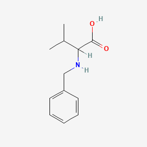 molecular formula C12H17NO2 B1266522 2-(Benzylamino)-3-methylbutanoic acid CAS No. 15363-84-5