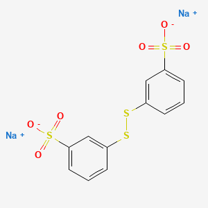 molecular formula C12H8Na2O6S4 B12665223 Disodium 3,3'-dithiobis(benzenesulphonate) CAS No. 27738-87-0