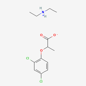 molecular formula C13H19Cl2NO3 B12665225 Diethylammonium 2-(2,4-dichlorophenoxy)propionate CAS No. 93941-78-7