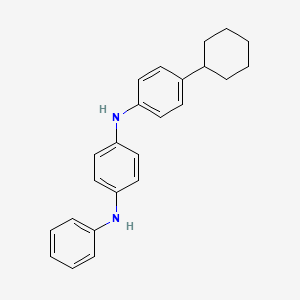 molecular formula C24H26N2 B12665235 N-(4-Cyclohexylphenyl)-N'-phenylbenzene-1,4-diamine CAS No. 86579-42-2