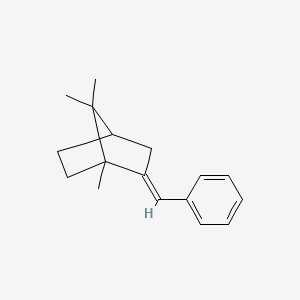 molecular formula C17H22 B12665246 1,7,7-Trimethyl-2-(phenylmethylene)bicyclo(2.2.1)heptane CAS No. 84946-08-7