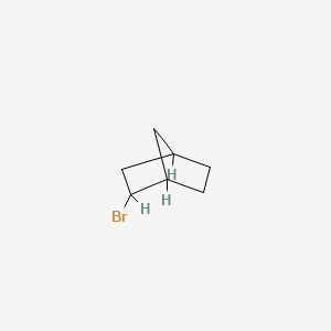 B1266525 Bicyclo[2.2.1]heptane, 2-bromo-, (1S-exo)-(9CI) CAS No. 2534-77-2