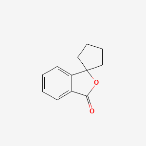 molecular formula C12H12O2 B12665250 Spiro(cyclopentane-1,1'(3'H)-isobenzofuran)-3'-one CAS No. 73090-06-9