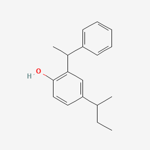 molecular formula C18H22O B1266526 4-Sec-butyl-2-(1-phenylethyl)phenol CAS No. 2622-83-5