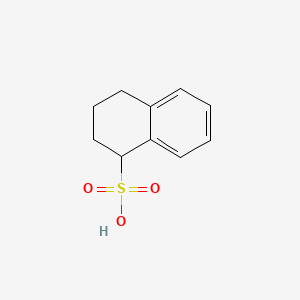 molecular formula C10H12O3S B12665321 1,2,3,4-Tetrahydronaphthalenesulphonic acid CAS No. 37837-69-7