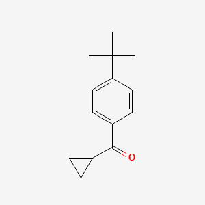 molecular formula C14H18O B1266534 4-叔丁基苯基环丙基酮 CAS No. 38675-79-5