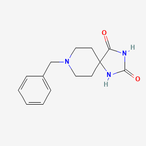molecular formula C14H17N3O2 B1266537 8-Benzyl-1,3,8-triazaspiro[4.5]decane-2,4-dione CAS No. 28936-94-9