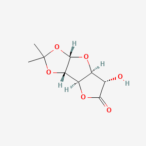 molecular formula C9H12O6 B12665385 (1R,2S,6S,8S,9S)-9-hydroxy-4,4-dimethyl-3,5,7,11-tetraoxatricyclo[6.3.0.02,6]undecan-10-one CAS No. 85080-95-1