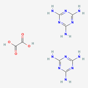 molecular formula C8H14N12O4 B12665428 DI[1,3,5-Triazine-2,4,6-triamine] oxalate CAS No. 70285-36-8