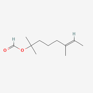 molecular formula C11H20O2 B12665455 2,6-Dimethyloct-6-en-2-yl formate CAS No. 71662-24-3