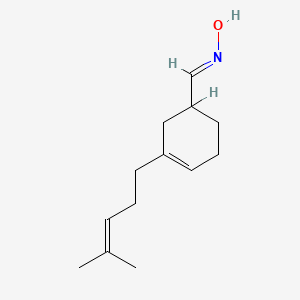 molecular formula C13H21NO B12665495 3-(4-Methyl-3-pentenyl)cyclohex-3-ene-1-carbaldehyde oxime CAS No. 84473-77-8