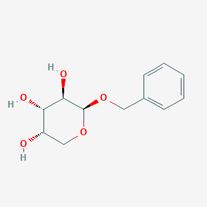 molecular formula C12H16O5 B1266552 Benzyl beta-l-arabinopyranoside CAS No. 7473-38-3