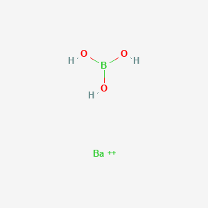 molecular formula BBaH3O3+2 B12665545 Orthoboric acid, barium salt CAS No. 23436-05-7