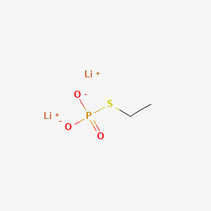 molecular formula C2H5Li2O3PS B12665554 Dilithium S-ethyl thiophosphate CAS No. 56433-36-4