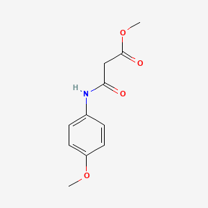 molecular formula C11H13NO4 B12665589 Methyl 3-((4-methoxyphenyl)amino)-3-oxopropionate CAS No. 84522-11-2