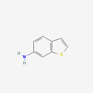 molecular formula C8H7NS B1266559 Benzo[b]thiophen-6-amine CAS No. 5339-33-3